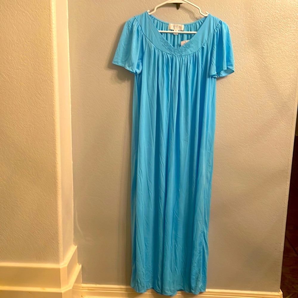 Collette by Miss Elaine baby blue nightgown